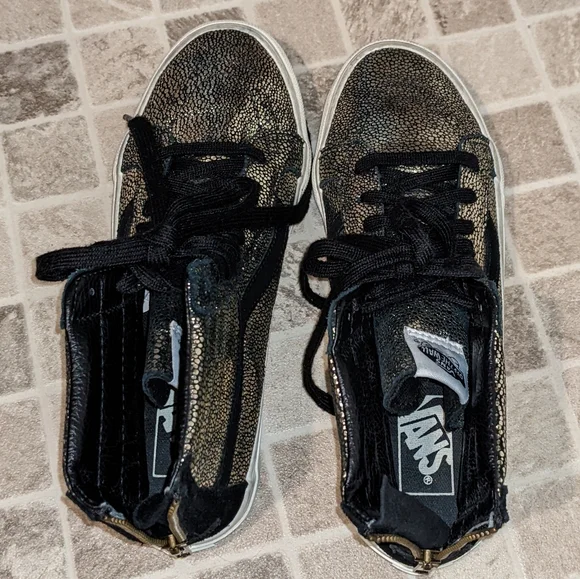 Metallic Silver Sk8 Hi Old-school Vans - Picture 8 of 8